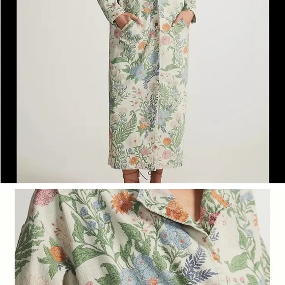 Floral Long Jacket - Picture 9 of 11